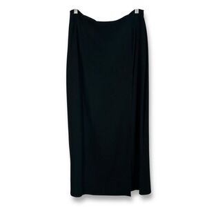 Dana Buchman Black Maxi Skirt High Slit Career‎ Wear Formal Women's Size 14